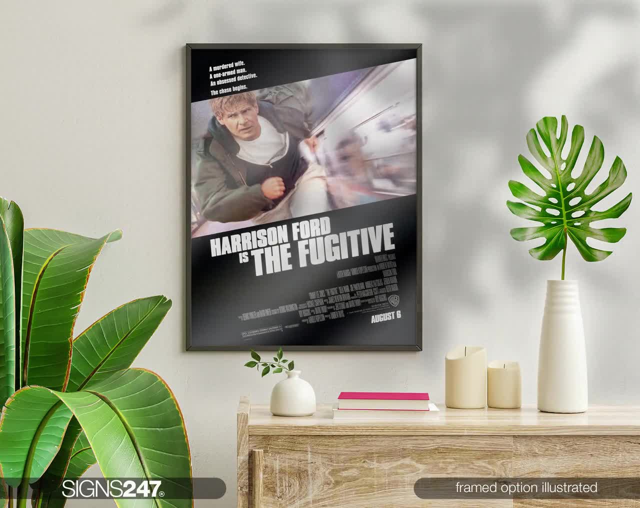 ★THE FUGITIVE GESTURE ダンス写真集 The Fugitive Poster | Harrison Ford | Tommy Lee Jones | Sela Ward